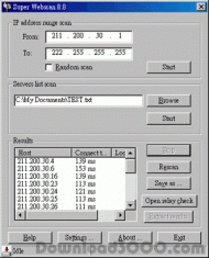 Super Webscan screenshot